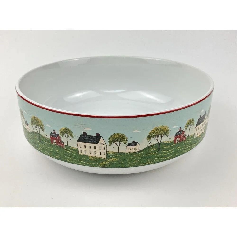 Warren Kimble Country Life Folk Brandon House Sakura Dish Set VTG